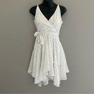 Angel Biba, polkadot V-neck dress